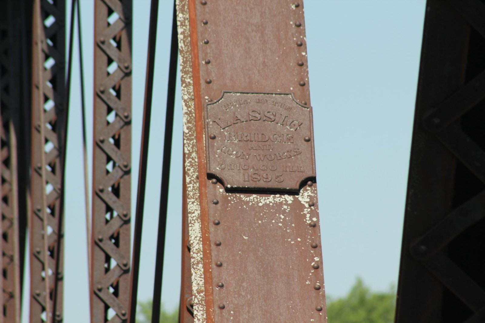 Plaque, west truss span (span #10)